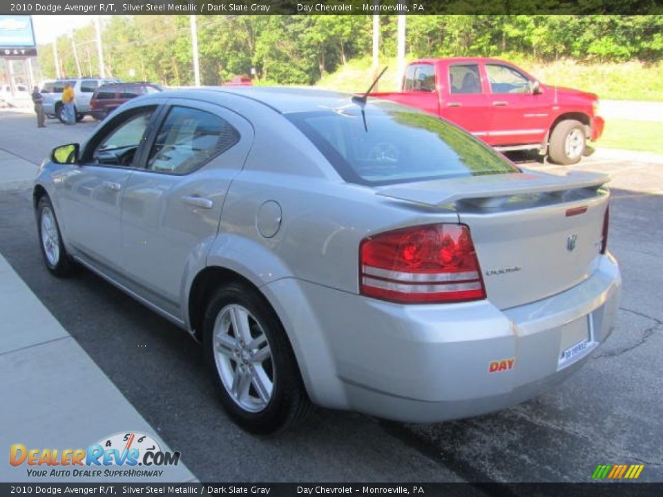 2010 Dodge Avenger R/T Silver Steel Metallic / Dark Slate Gray Photo #6