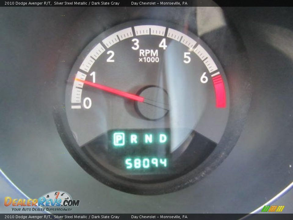 2010 Dodge Avenger R/T Silver Steel Metallic / Dark Slate Gray Photo #19