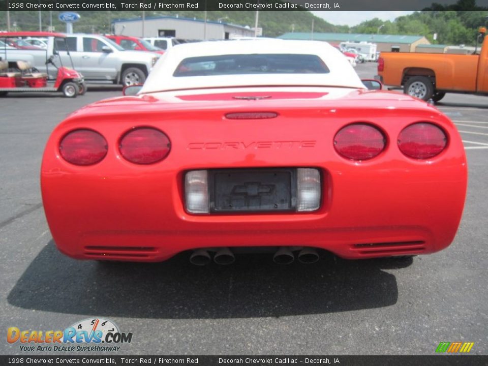 1998 Chevrolet Corvette Convertible Torch Red / Firethorn Red Photo #7