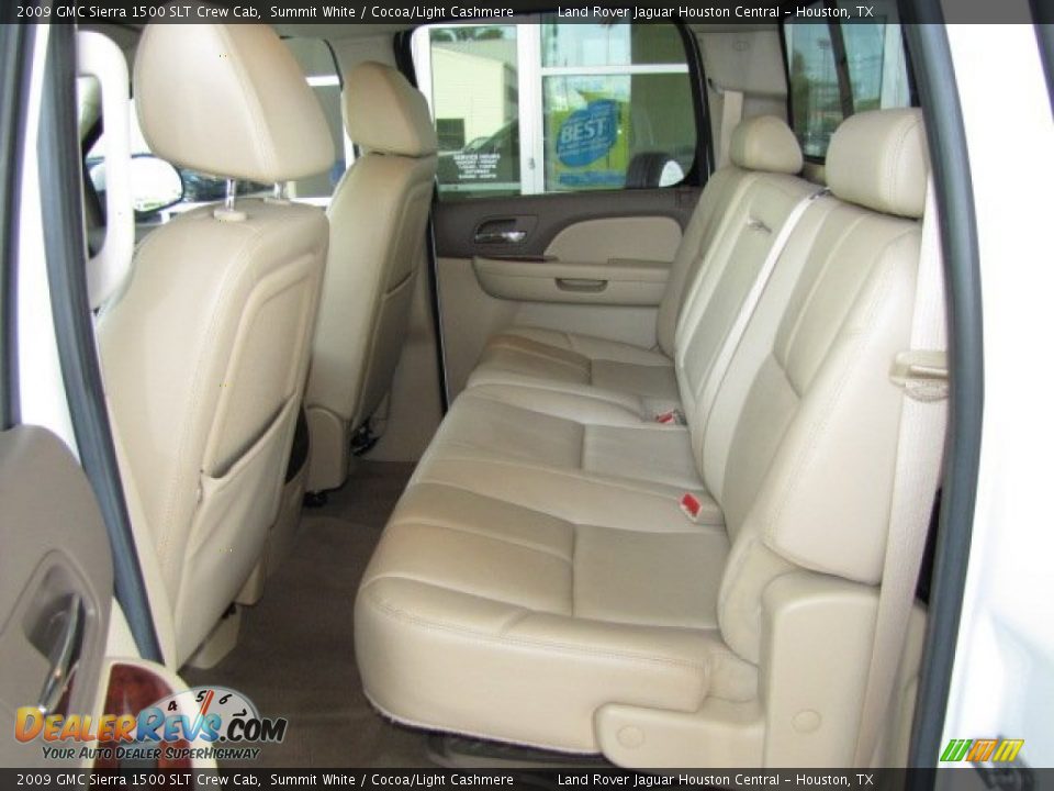 Rear Seat of 2009 GMC Sierra 1500 SLT Crew Cab Photo #4