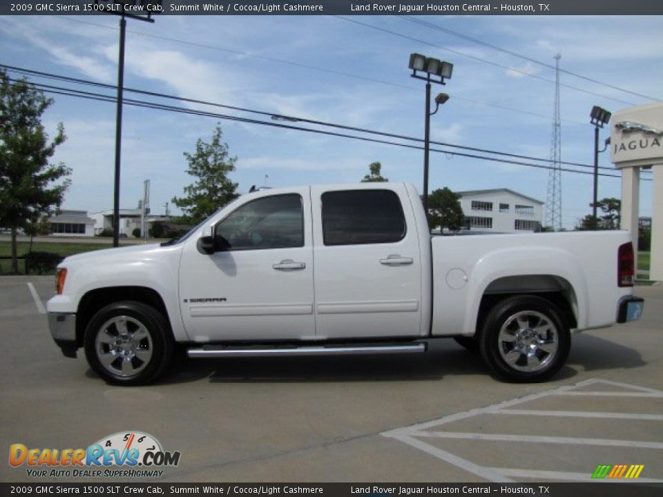 Summit White 2009 GMC Sierra 1500 SLT Crew Cab Photo #7
