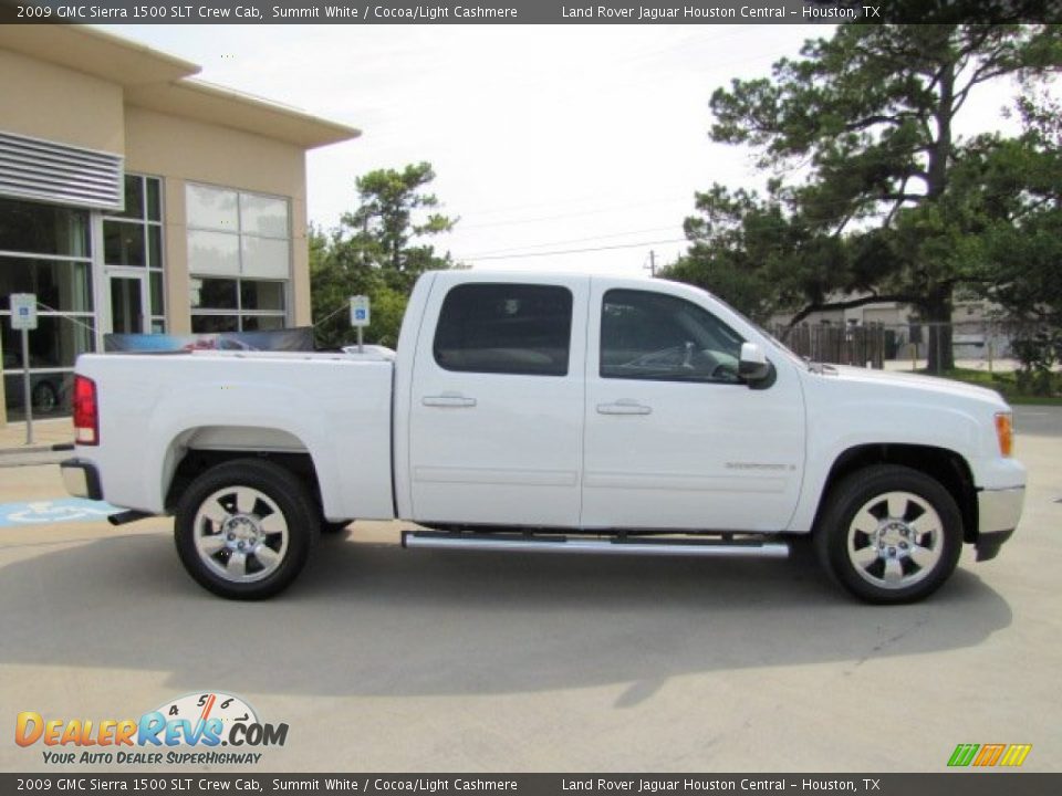 Summit White 2009 GMC Sierra 1500 SLT Crew Cab Photo #12
