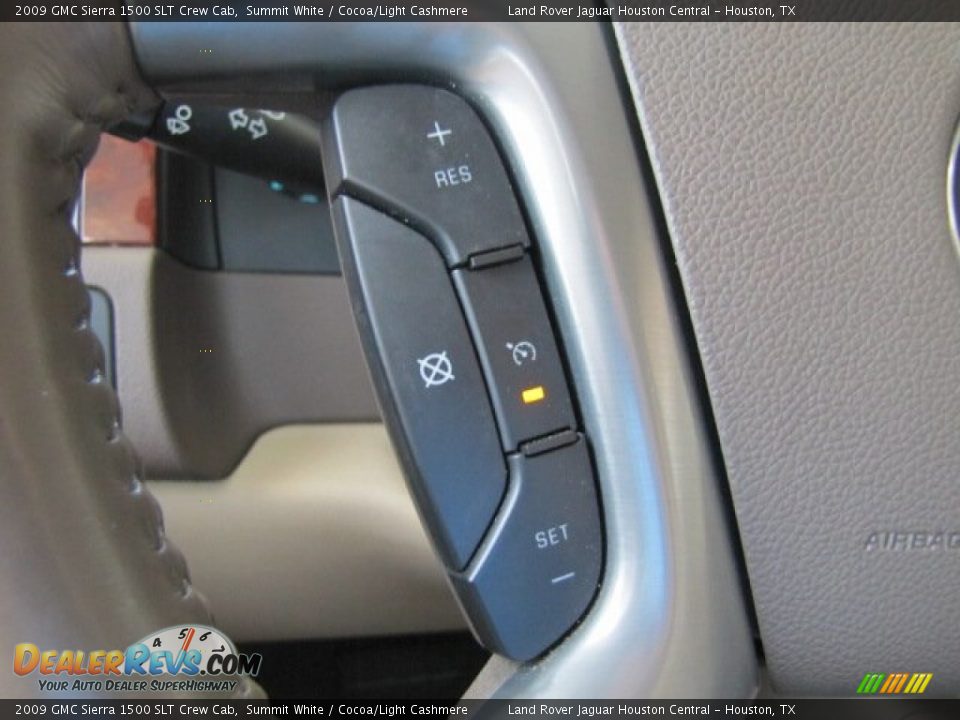 2009 GMC Sierra 1500 SLT Crew Cab Summit White / Cocoa/Light Cashmere Photo #16