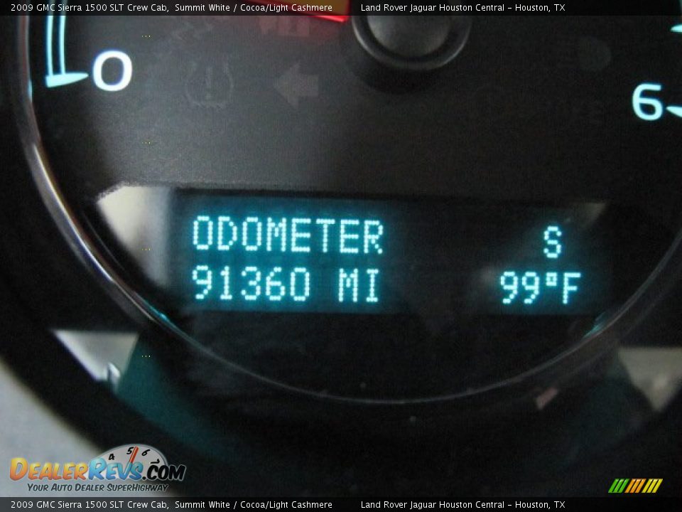 2009 GMC Sierra 1500 SLT Crew Cab Summit White / Cocoa/Light Cashmere Photo #19