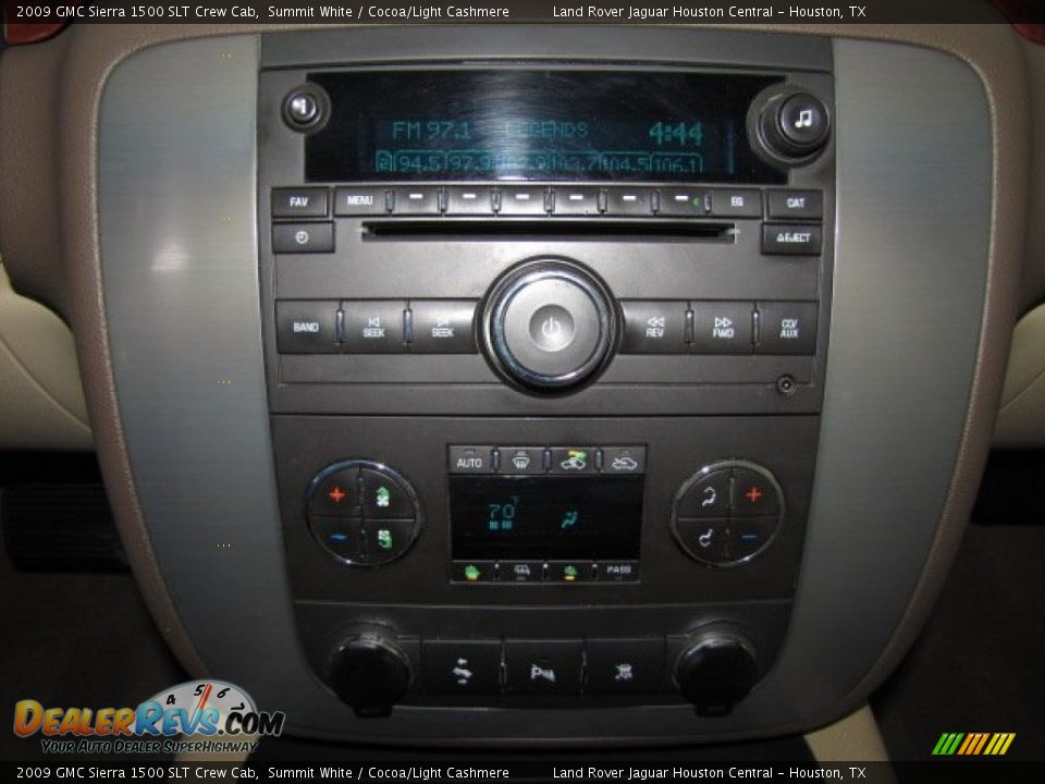 2009 GMC Sierra 1500 SLT Crew Cab Summit White / Cocoa/Light Cashmere Photo #21