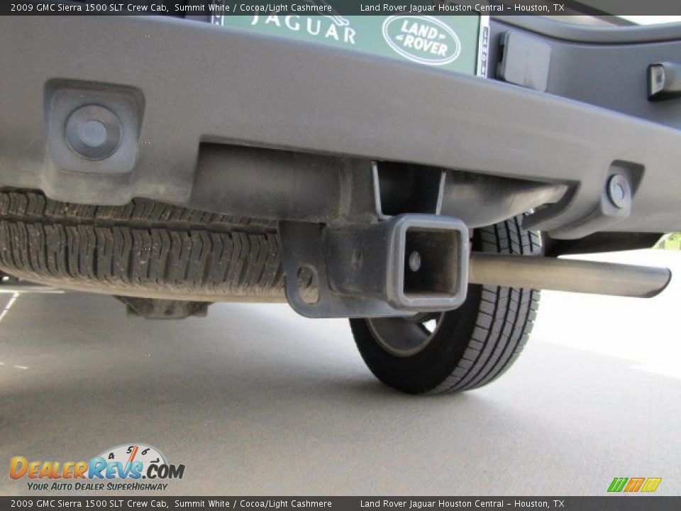 2009 GMC Sierra 1500 SLT Crew Cab Summit White / Cocoa/Light Cashmere Photo #23