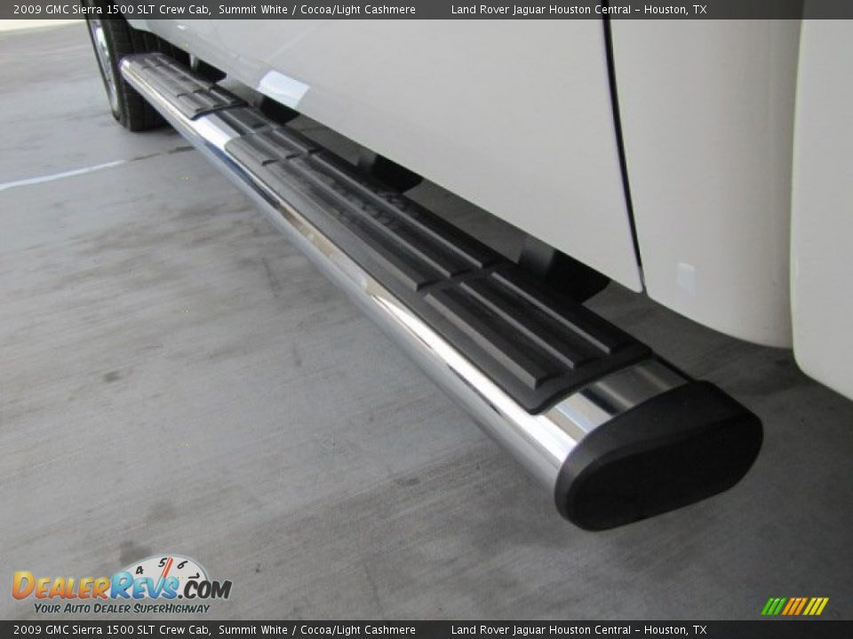 2009 GMC Sierra 1500 SLT Crew Cab Summit White / Cocoa/Light Cashmere Photo #25