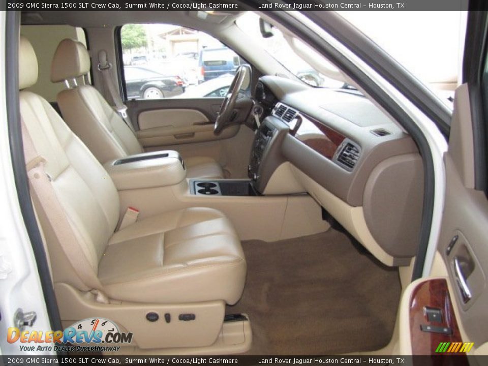 Front Seat of 2009 GMC Sierra 1500 SLT Crew Cab Photo #26