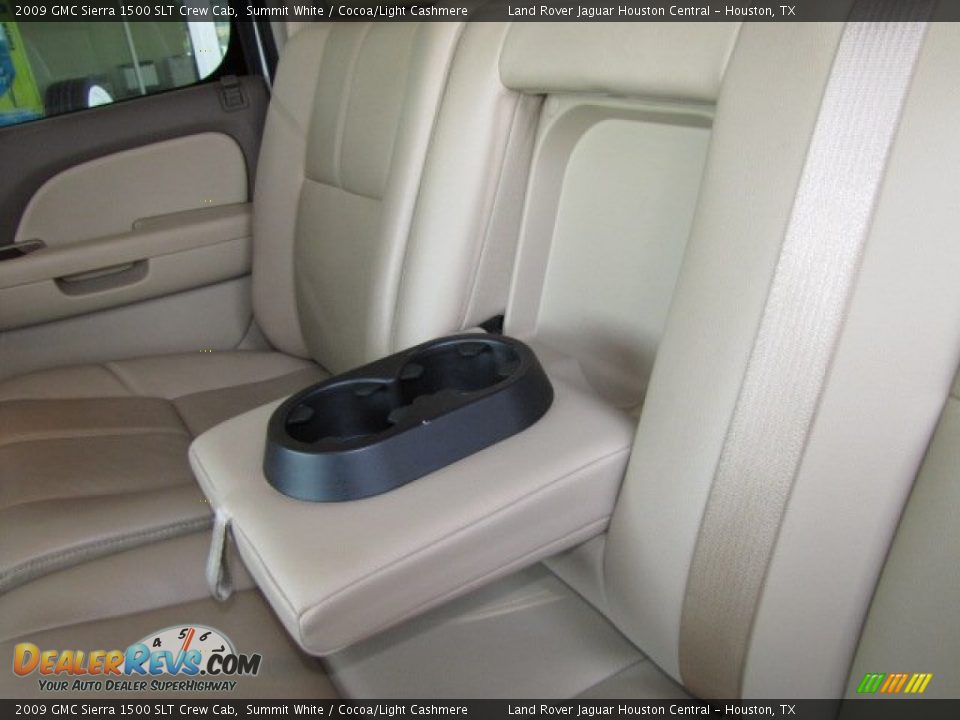 2009 GMC Sierra 1500 SLT Crew Cab Summit White / Cocoa/Light Cashmere Photo #32