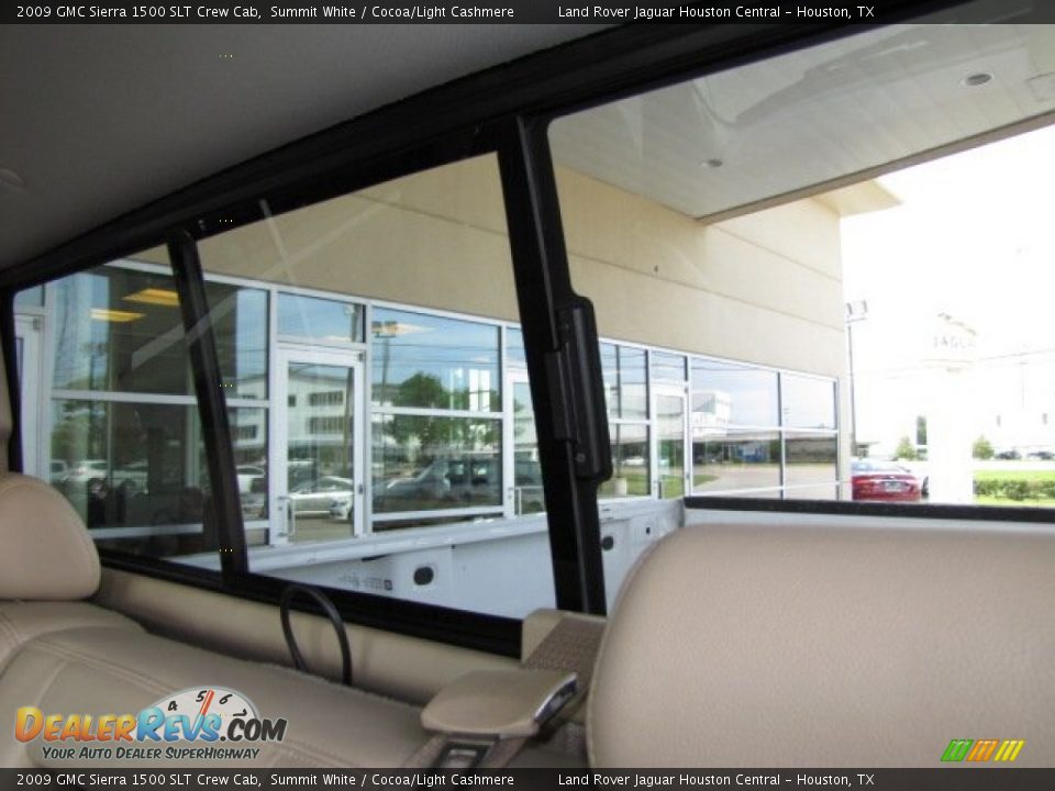 2009 GMC Sierra 1500 SLT Crew Cab Summit White / Cocoa/Light Cashmere Photo #33