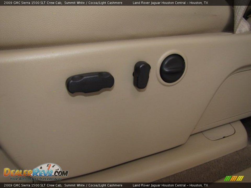 2009 GMC Sierra 1500 SLT Crew Cab Summit White / Cocoa/Light Cashmere Photo #36