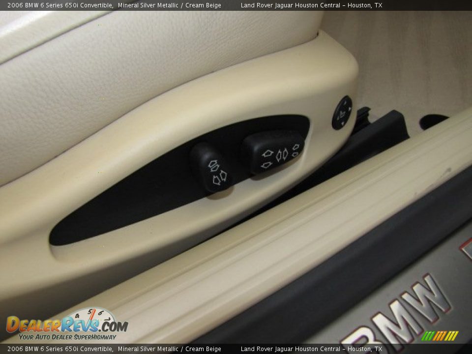 2006 BMW 6 Series 650i Convertible Mineral Silver Metallic / Cream Beige Photo #31
