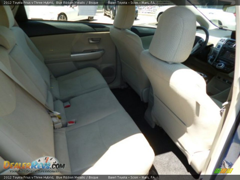 2012 Toyota Prius v Three Hybrid Blue Ribbon Metallic / Bisque Photo #11