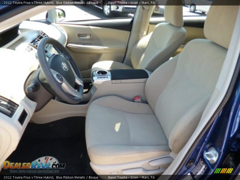 2012 Toyota Prius v Three Hybrid Blue Ribbon Metallic / Bisque Photo #15