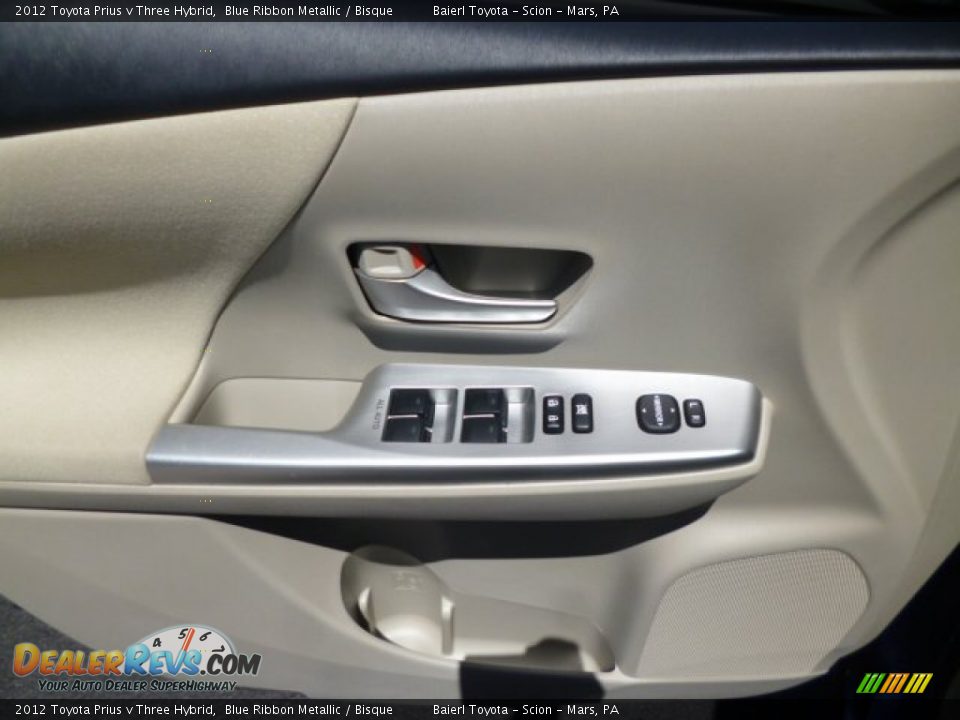 2012 Toyota Prius v Three Hybrid Blue Ribbon Metallic / Bisque Photo #17