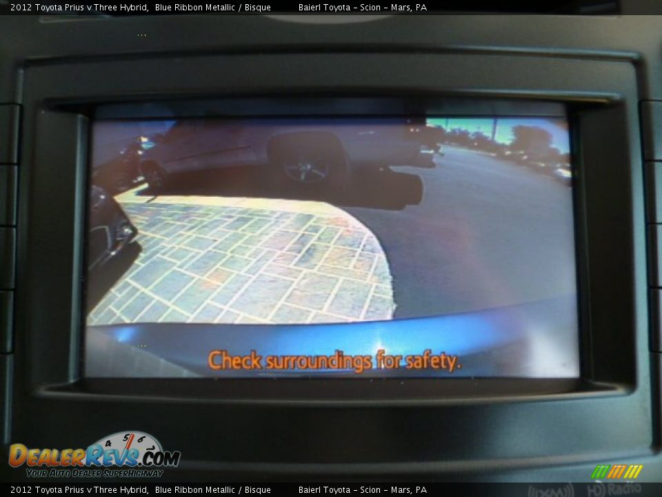 2012 Toyota Prius v Three Hybrid Blue Ribbon Metallic / Bisque Photo #18