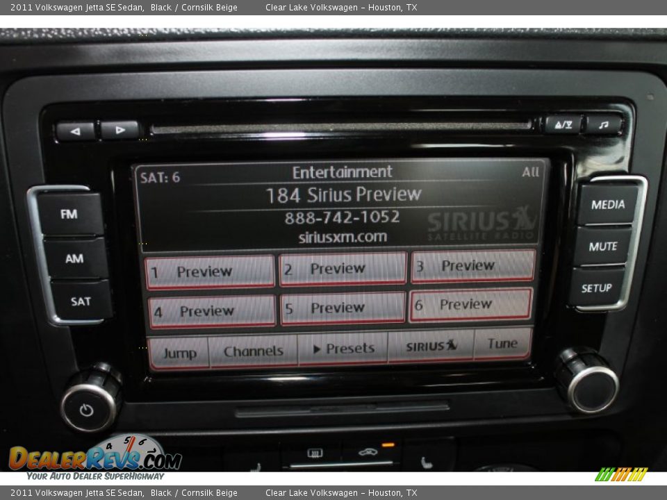 2011 Volkswagen Jetta SE Sedan Black / Cornsilk Beige Photo #21