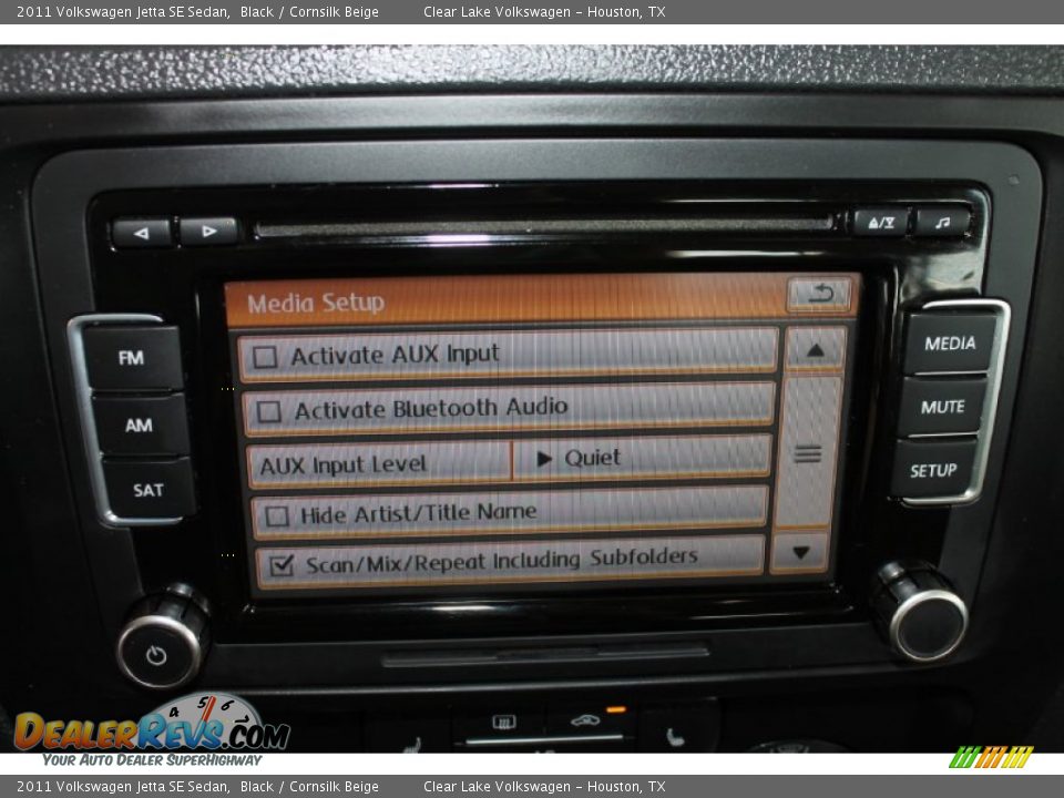 2011 Volkswagen Jetta SE Sedan Black / Cornsilk Beige Photo #22