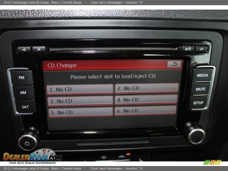 2011 Volkswagen Jetta SE Sedan Black / Cornsilk Beige Photo #23