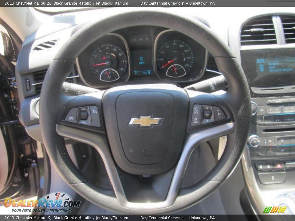2013 Chevrolet Malibu LS Black Granite Metallic / Jet Black/Titanium Photo #14