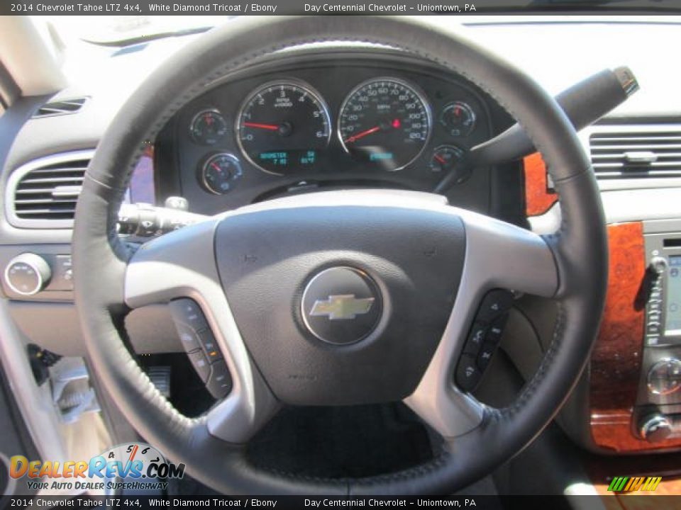 2014 Chevrolet Tahoe LTZ 4x4 Steering Wheel Photo #14