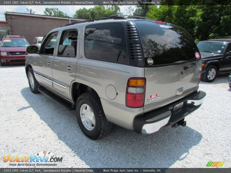 2003 GMC Yukon SLT 4x4 Sandalwood Metallic / Neutral/Shale Photo #7
