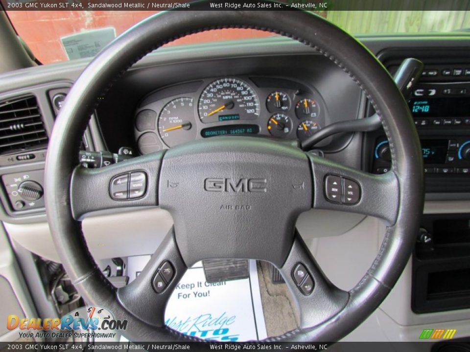 2003 GMC Yukon SLT 4x4 Sandalwood Metallic / Neutral/Shale Photo #30