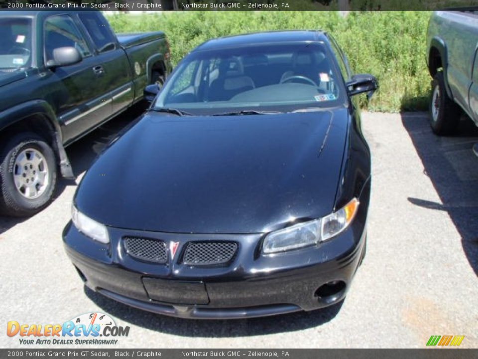 2000 Pontiac Grand Prix GT Sedan Black / Graphite Photo #2