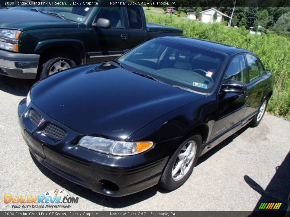 2000 Pontiac Grand Prix GT Sedan Black / Graphite Photo #3