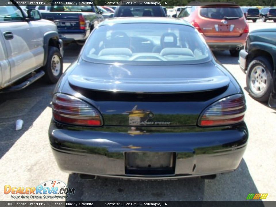 2000 Pontiac Grand Prix GT Sedan Black / Graphite Photo #5
