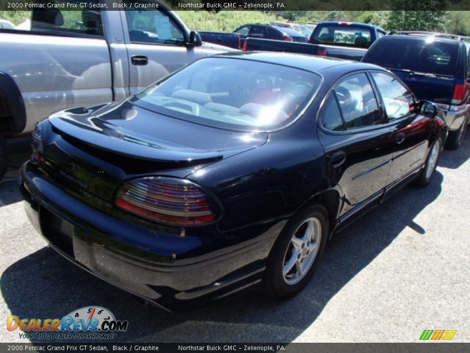 2000 Pontiac Grand Prix GT Sedan Black / Graphite Photo #6