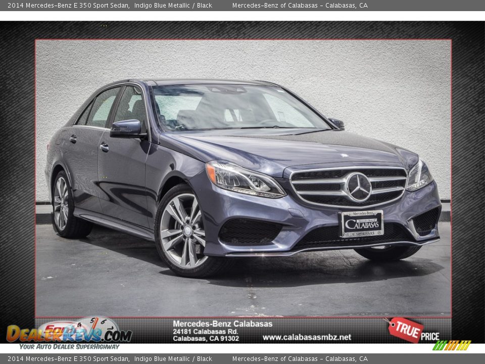 2014 Mercedes-Benz E 350 Sport Sedan Indigo Blue Metallic / Black Photo #1