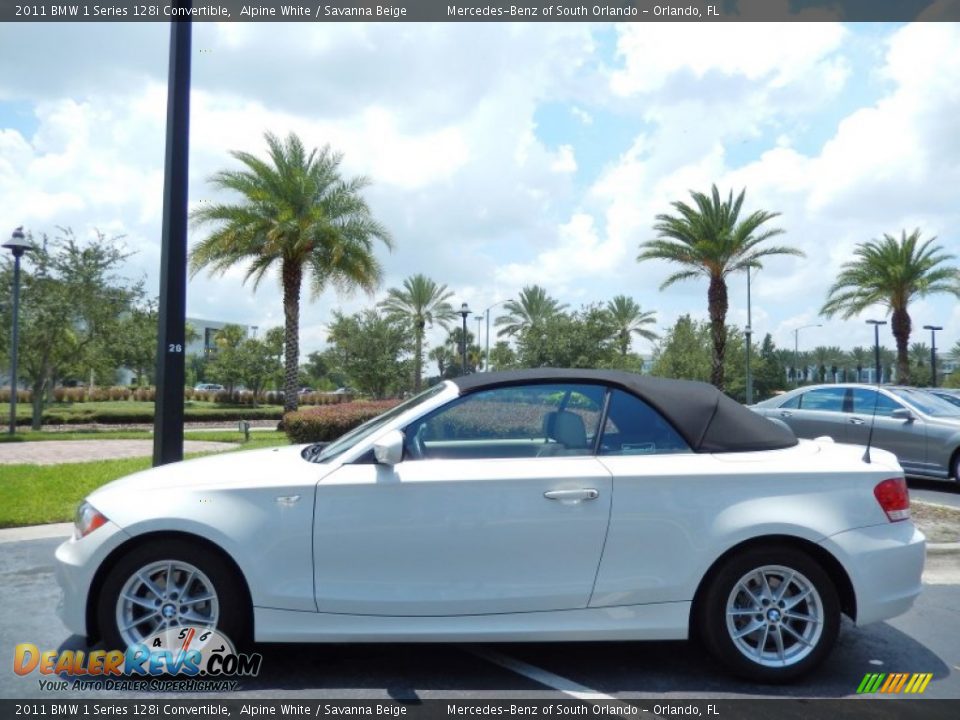Alpine White 2011 BMW 1 Series 128i Convertible Photo #4