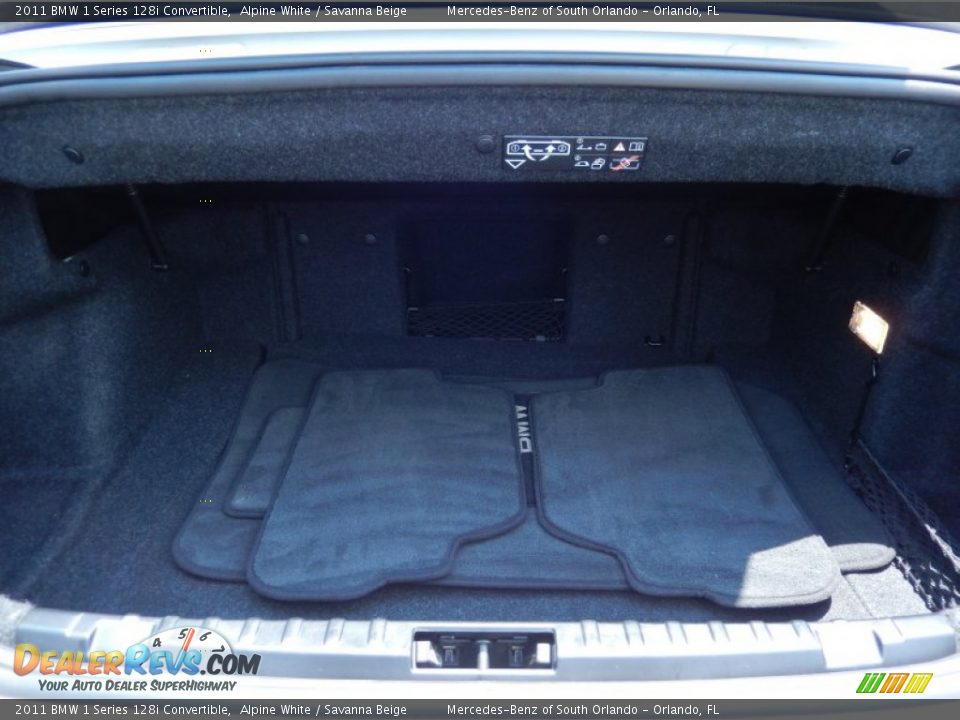 2011 BMW 1 Series 128i Convertible Alpine White / Savanna Beige Photo #16