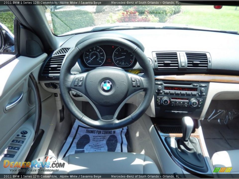 Dashboard of 2011 BMW 1 Series 128i Convertible Photo #24