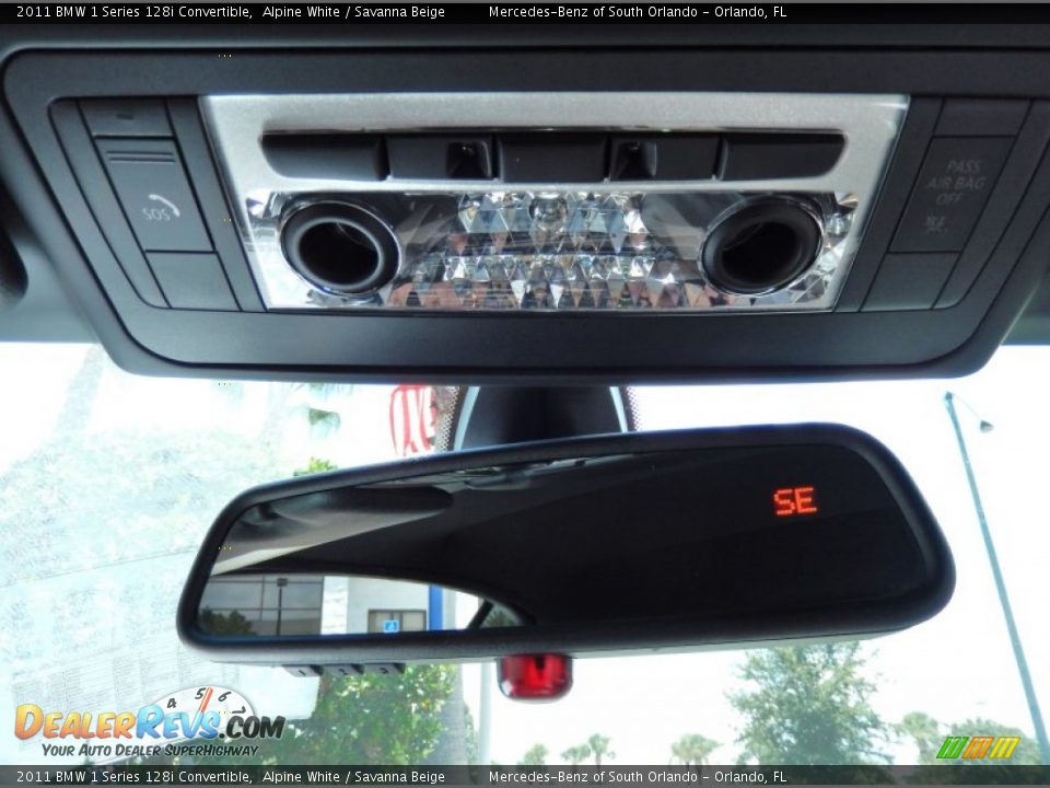 2011 BMW 1 Series 128i Convertible Alpine White / Savanna Beige Photo #27