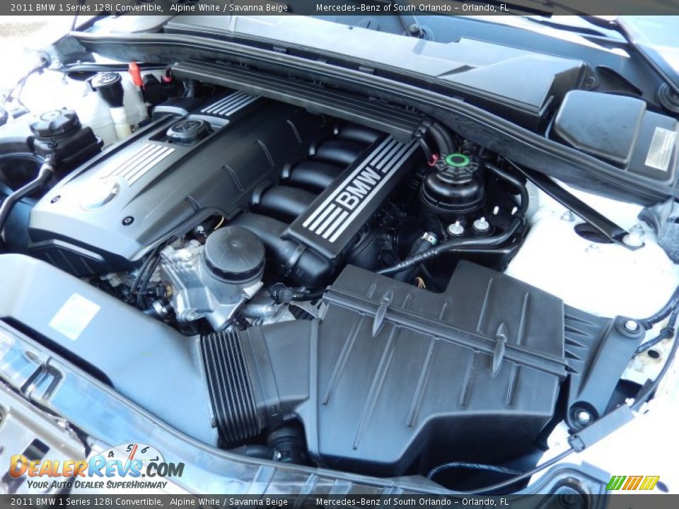 2011 BMW 1 Series 128i Convertible 3.0 Liter DOHC 24-Valve VVT Inline 6 Cylinder Engine Photo #30