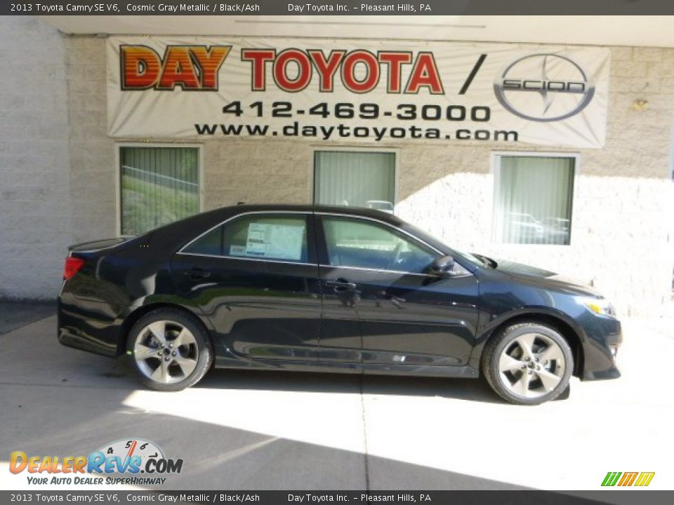 2013 Toyota Camry SE V6 Cosmic Gray Metallic / Black/Ash Photo #1