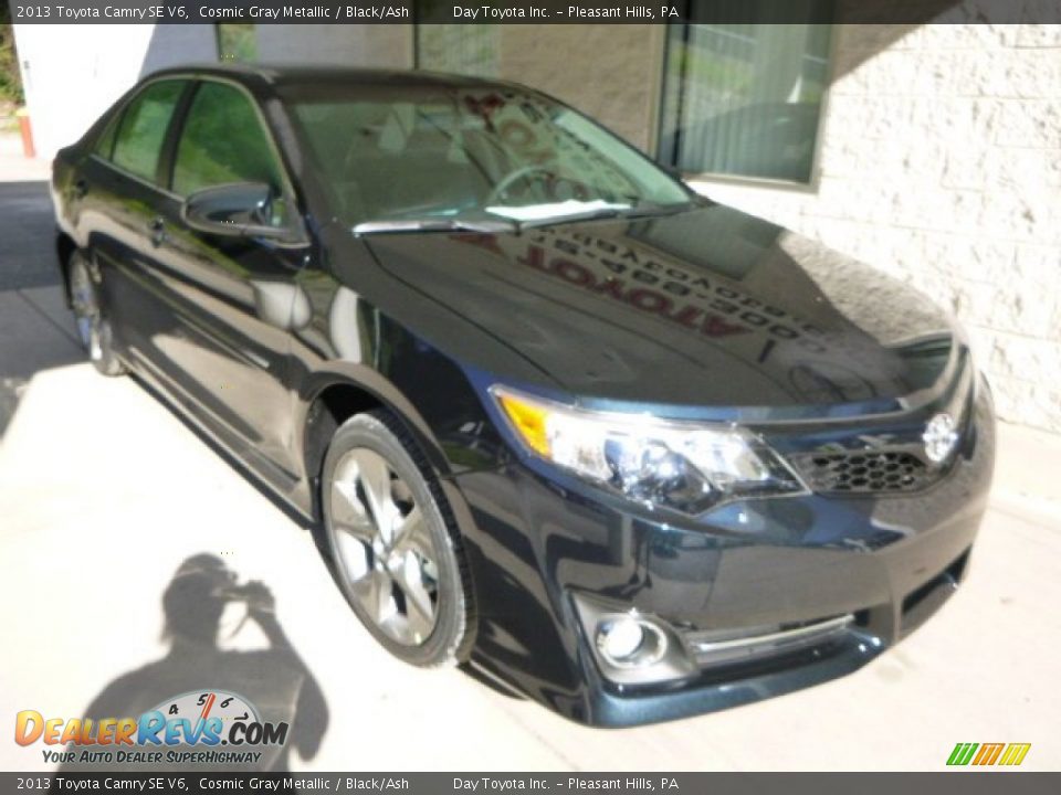 2013 Toyota Camry SE V6 Cosmic Gray Metallic / Black/Ash Photo #7