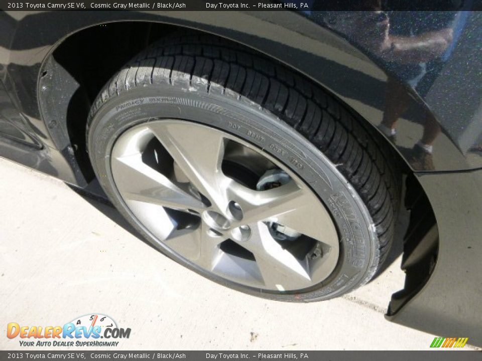 2013 Toyota Camry SE V6 Cosmic Gray Metallic / Black/Ash Photo #8