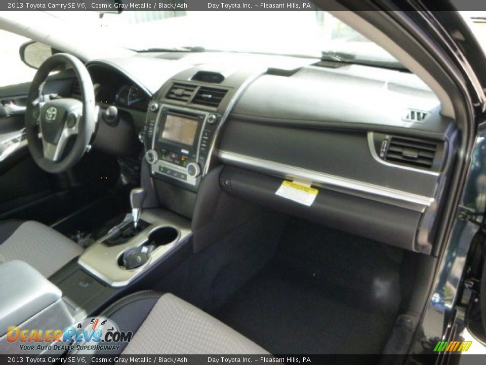 2013 Toyota Camry SE V6 Cosmic Gray Metallic / Black/Ash Photo #10