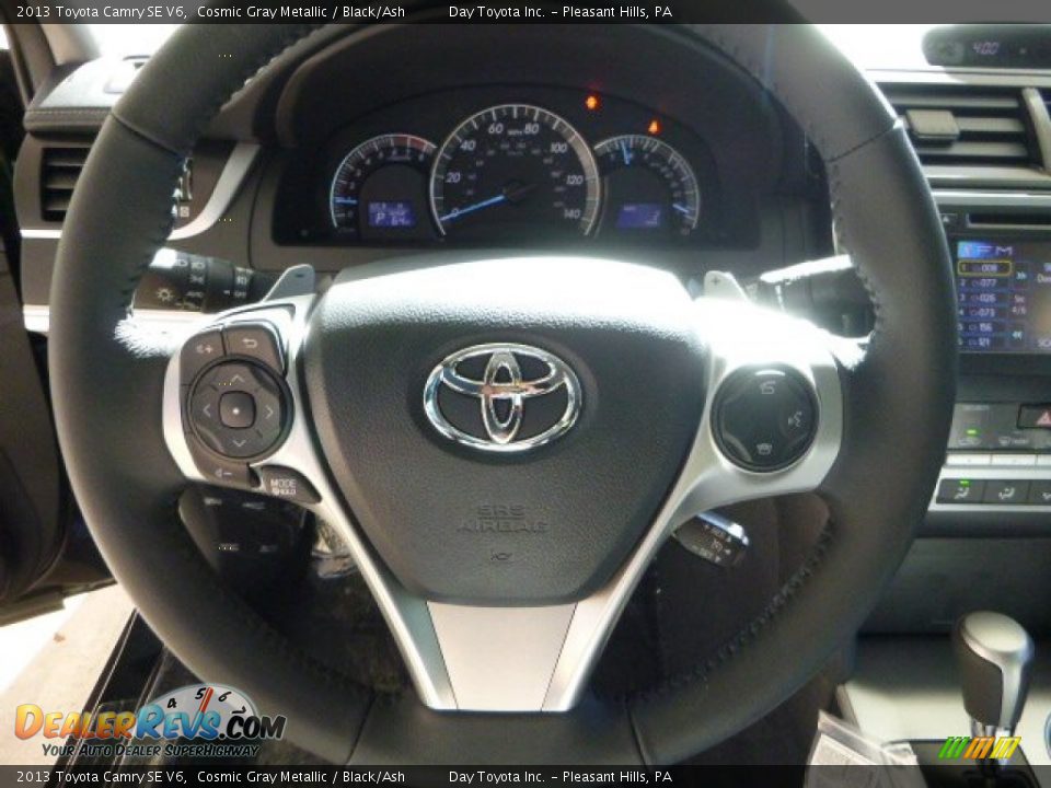 2013 Toyota Camry SE V6 Cosmic Gray Metallic / Black/Ash Photo #17