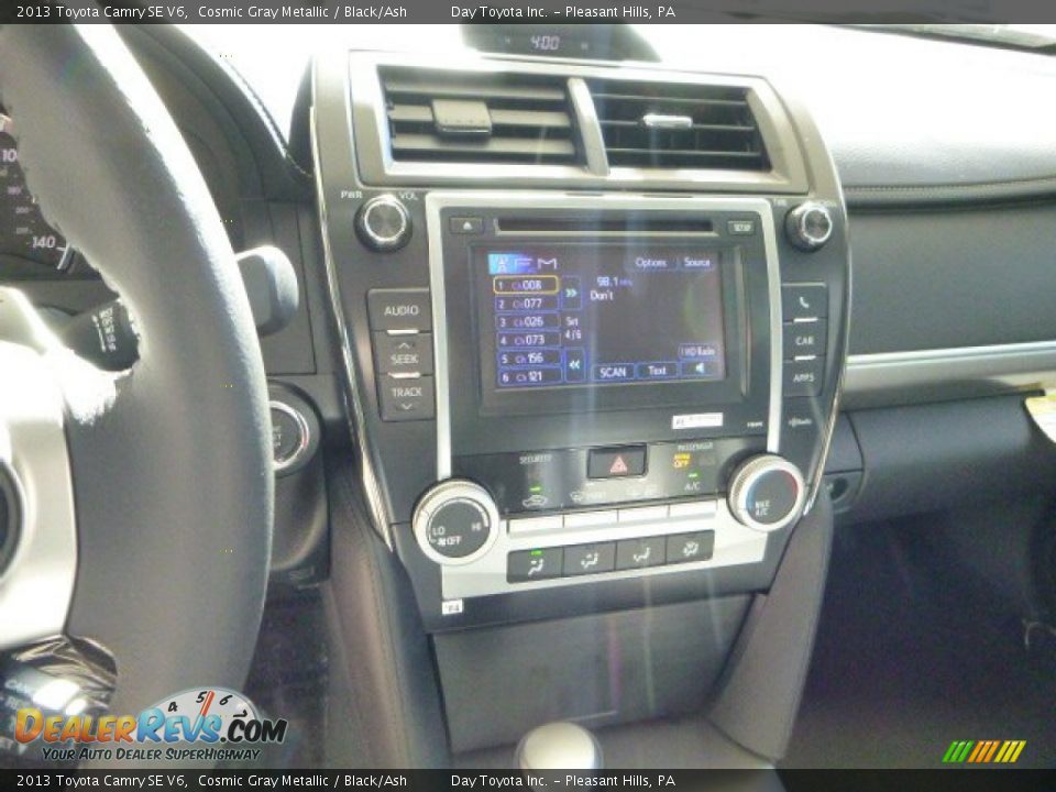 2013 Toyota Camry SE V6 Cosmic Gray Metallic / Black/Ash Photo #18