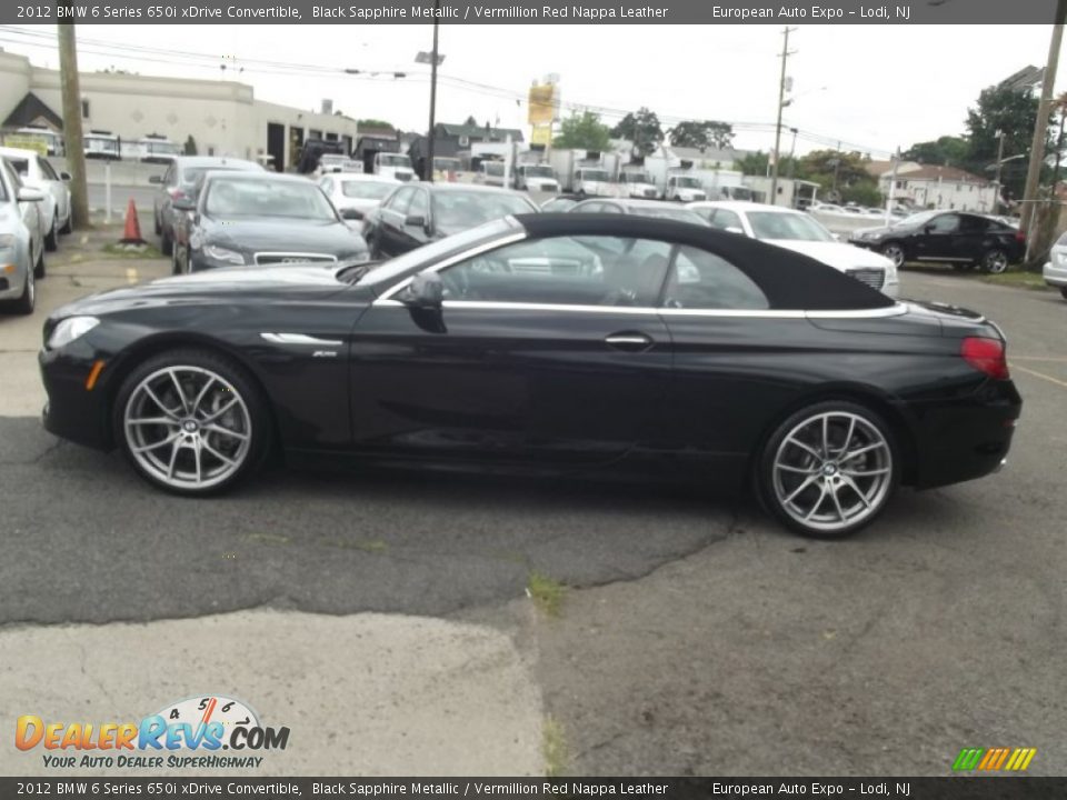 Black Sapphire Metallic 2012 BMW 6 Series 650i xDrive Convertible Photo #6