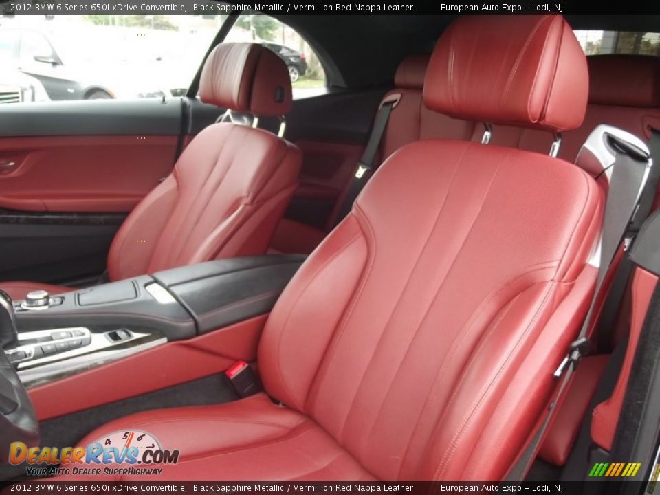 Front Seat of 2012 BMW 6 Series 650i xDrive Convertible Photo #9