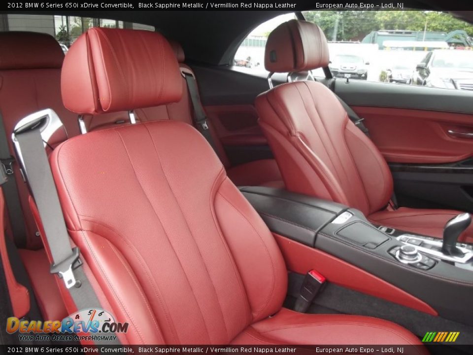 Front Seat of 2012 BMW 6 Series 650i xDrive Convertible Photo #12