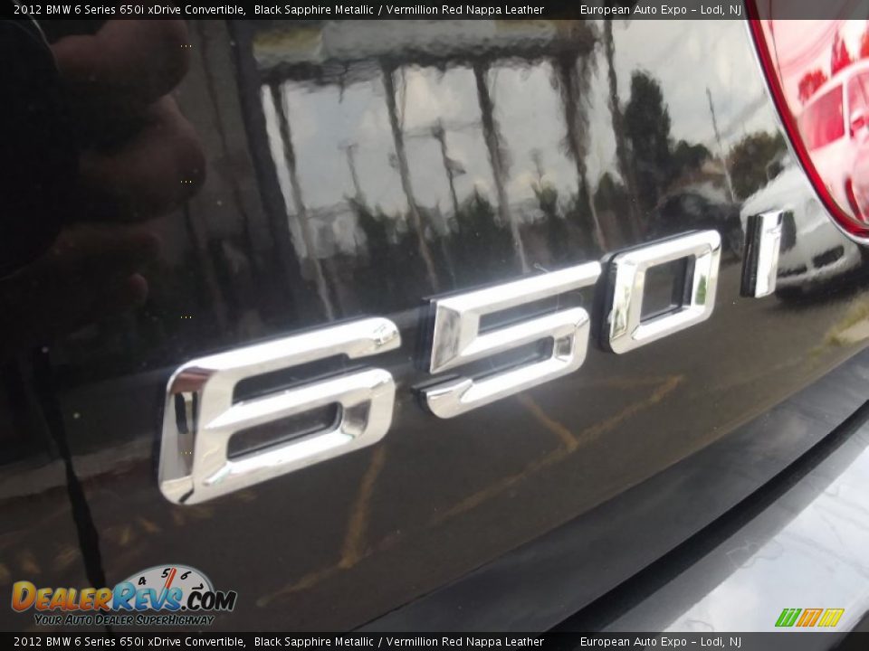 2012 BMW 6 Series 650i xDrive Convertible Black Sapphire Metallic / Vermillion Red Nappa Leather Photo #16