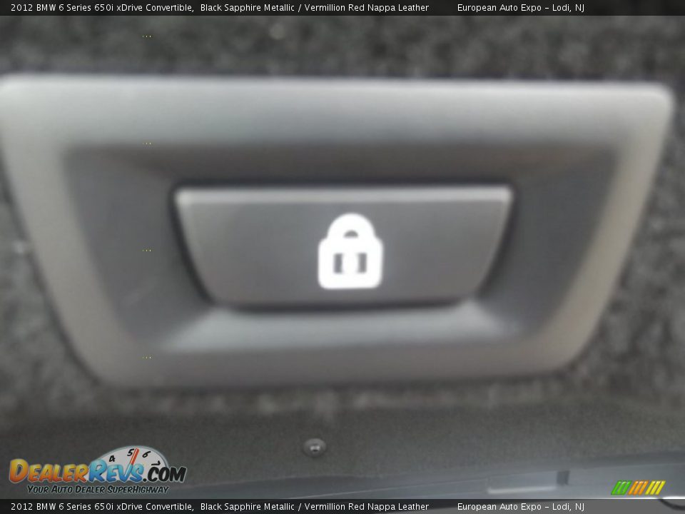 2012 BMW 6 Series 650i xDrive Convertible Black Sapphire Metallic / Vermillion Red Nappa Leather Photo #19