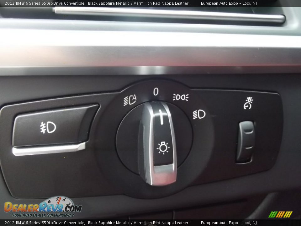 Controls of 2012 BMW 6 Series 650i xDrive Convertible Photo #22