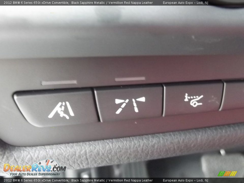 2012 BMW 6 Series 650i xDrive Convertible Black Sapphire Metallic / Vermillion Red Nappa Leather Photo #23